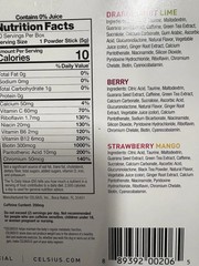 Celsius Essential Energy, Zero Sugar, Assorted Flavors, 30 Energy Powder Sticks