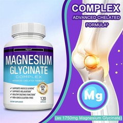 Magnesium Glycinate 240 pcs, Support Brain Health, Improves Memory and Cognition