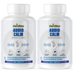 Audio Calm- Hearing Support- 2 Bottles- 120 Capsules