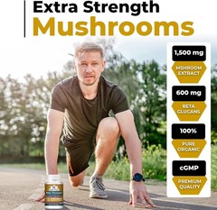 Sciences Healthy Living Skin Formula Organic Mushroom 120 Caps