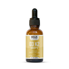 Premium Natural D3 K2 Drops Daily Omega 3 MCT Oil 50ml Supplement for Organic…