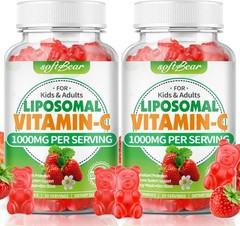 softbear Liposomal Vitamin C Gummies for Adults&Kids 1000mg,Chewable Vitamin C S