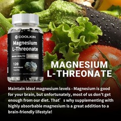 Magnesium L-Threonate 2000mg- High Absorption Brain & Nervous System Health