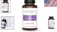 Melatonin-Free Sleep Support | 60 Capsules with Ashwagandha & Chamomile