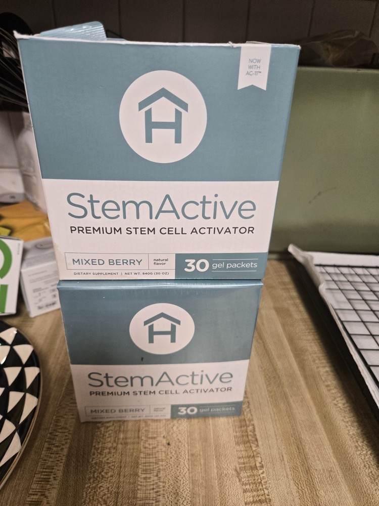 Stem Active Premium Stem Cell Activator. 30 Gel Packets. MFG 7/25. Sealed.