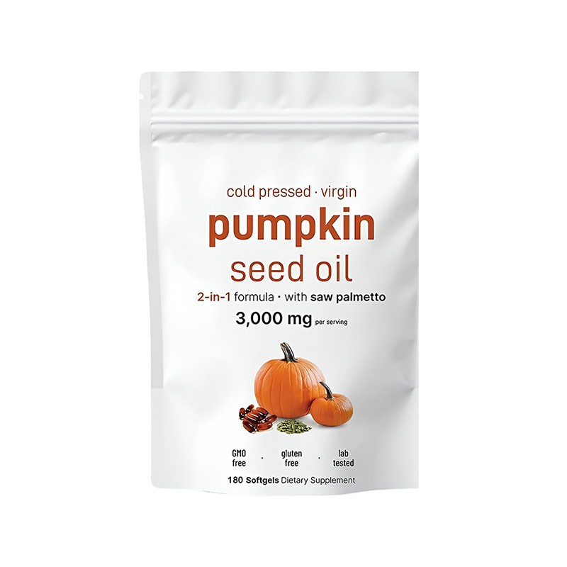 Pumpkin Seed Oil 3000mg + Saw Palmetto 300 mg | Prostate Support |180 Softgels