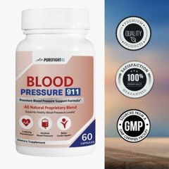 Blood Pressure 911 Support Supplement – All Natural Healthy Heart 60 Capsules