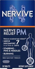 30-Count Nerve Relief PM – Natural Sleep Aid with Turmeric and Ginger Benefits