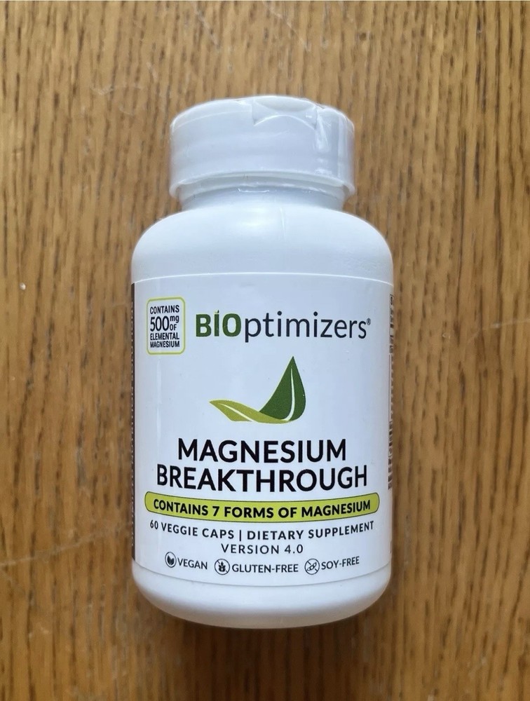 Bioptimizers Magnesium Breakthrough all 7 essential forms – 60 capsules 250mg ea