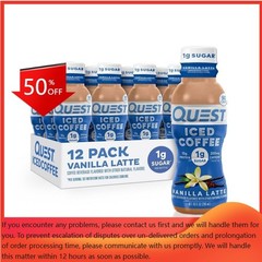 Quest Nutrition Vanilla Latte Caffeinated Protein Iced Coffee – 12pk