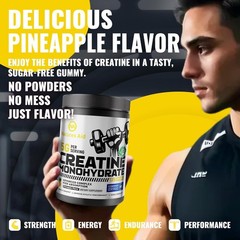Certified Creatine Gummy 5g – Creatine Monohydrate Gummies – Pre-Workout Energy
