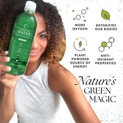 Chlorophyll Water (12-pack) Liquid Chlorophyll Drops in Purified Water Bottles