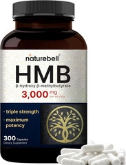 Triple Strength HMB 3000mg Per Serv, 240 Caps Non GMO/Gluten Free Calcium 420mg