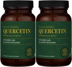 Global Healing Center Quercetin (2-Pack) 500mg Total, 250mg Each, Support Immu