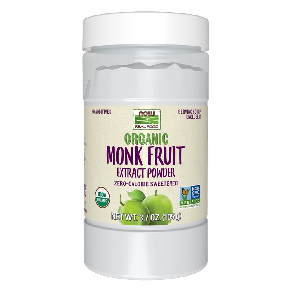 NOW Monk Fruit Extract Organic Powder – 3. 7 oz Zero-Calorie Sweetener