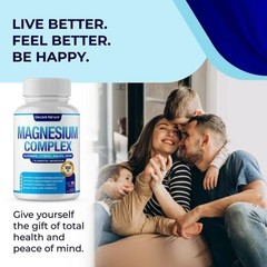 Decent Nature Magnesium Complex1000mg-7Elemental Magnesium Capsules NEW