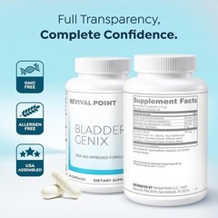 Bladdergenix Bladder Control Supplement for Women and Men for Urinary Urgency