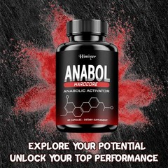 2PC Anabol Hardcore Advanced Bodybuilding Supplement | 60 Capsules | for Energy