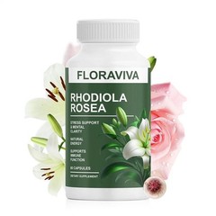 2-Pack Rhodiola Rosea Capsules – Floraviva for Energy, Focus, Mood