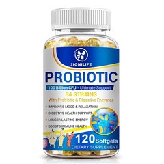 2 Packs 120 Caps Probiotics 100B CFU for Digestive & Immune System Support