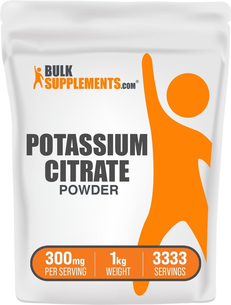 BulkSupplements Potassium Citrate Powder 1kg – 300 mg Per Serving