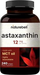 240 Count Natural Astaxanthin 12mg Softgels with MCT Oil – Non-GMO, Gluten Free