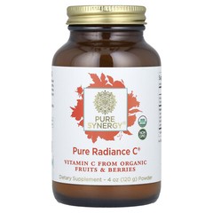 The Synergy Company Pure Radiance C Powder 4 oz 120 g Dairy-Free, Gluten-Free,
