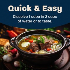 Beef Style Bouillon Cubes | 10 Cubes | Plant Based Broth & Soup Base | Gluten…