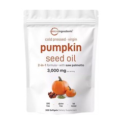 Micro Elements Pumpkin Palmetto Oil W/ Saw Seed Softgel 3000mg 300 Softgels-