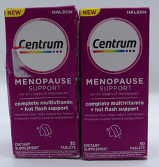 2Pk- Centrum Menopause, 60 Total Tablets, Exp. 8/26