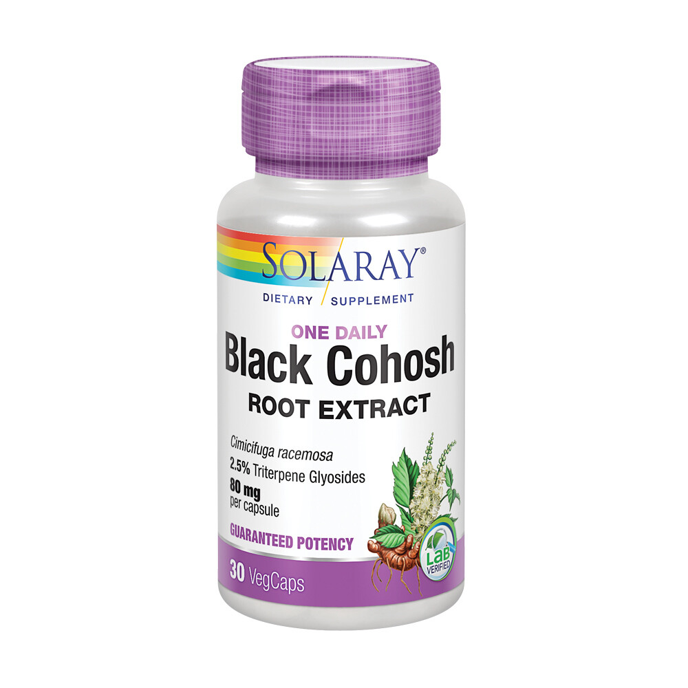 Solaray One Daily Black Cohosh Extract, 80mg, 30 Count