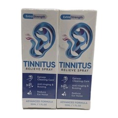 2 Pack-Tinnitus Relief for Ringing Ears Spray, 1 Floz Per |Exp 2/28|