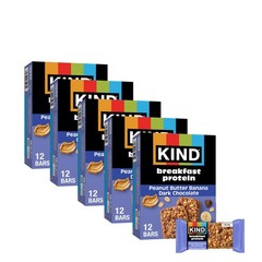KIND Breakfast Protein Bars, Peanut Butter Banana Dark Chocolate, Healthy Snacks