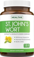 Healths Harmony St. John’s Wort, Effective St Johns Wort Powerful 900mcg, 120 ct