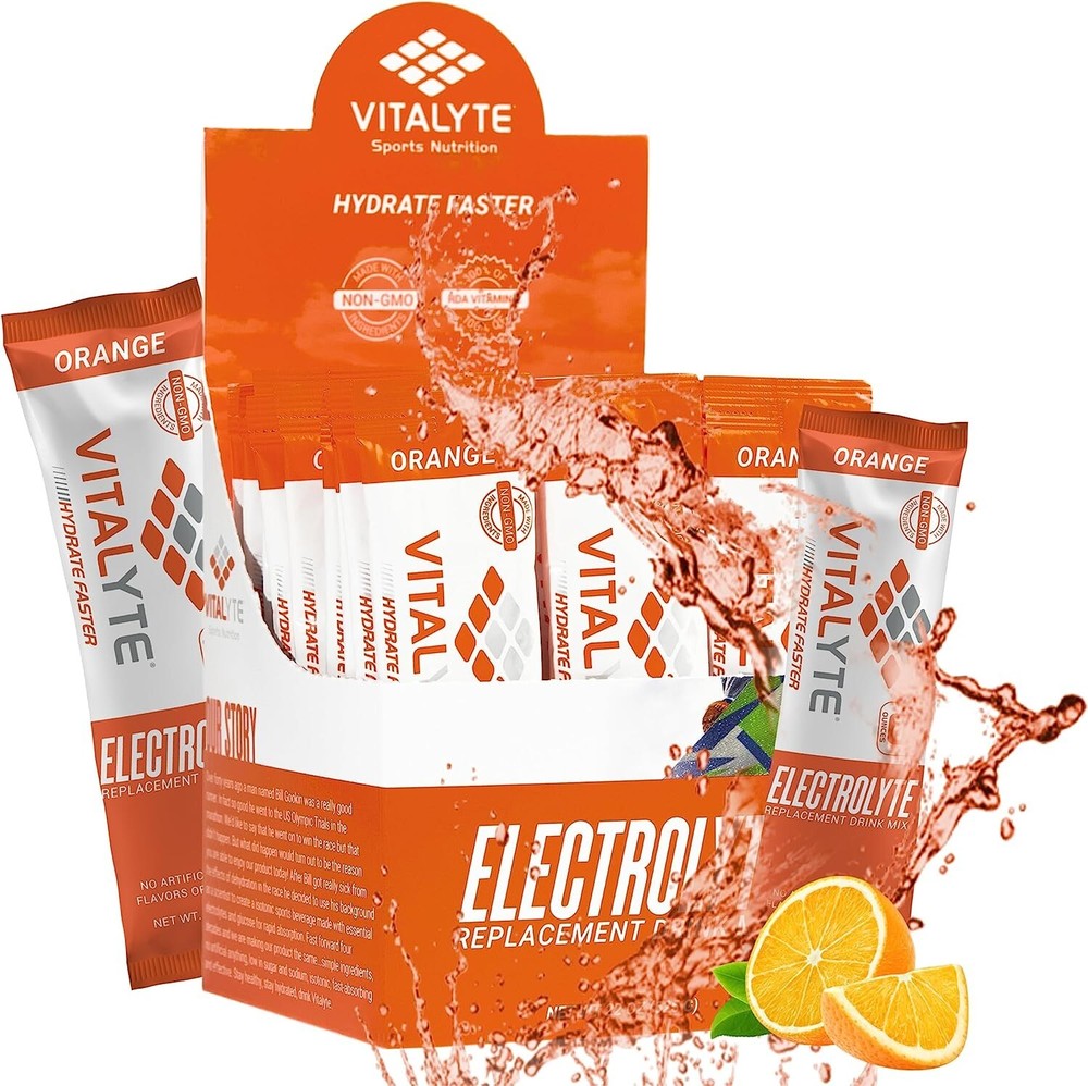 Vitalyte Electrolyte Stick Pack 25 Count Box – Orange SHIPS FAST!