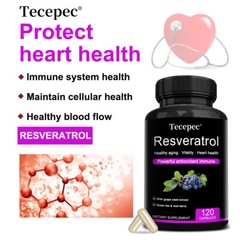 Resveratrol Complex Cap For Heart Function,Immune Vitality & Healthy Aging 120CT