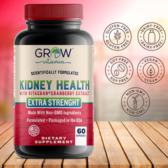 Kidney Cleanse Supplement-Kidney Support Formula With Cranberry – 60 Capsules