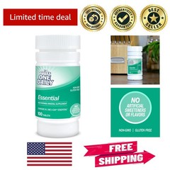 100 Count One Daily Multivitamin Tablets – Gluten-Free & No Artificial Additives