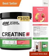 Creatine Monohydrate Plus Powder, Strawberry Peach Flavored Creatine Performa…