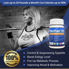 PhenTract375® PhenPhen Extreme Strong Diet Pills Fat Burn Energy Charger