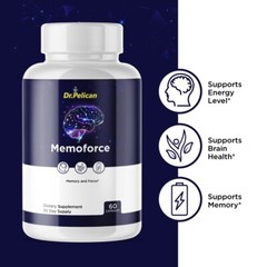 Memoforce- Brain Support- 5 Bottles- 300 Capsules