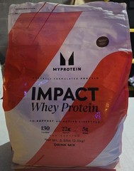 Myprotein Impact Whey Protein Isolate Chocolate Brownie Mix 5.5lb Exp: 04/2027