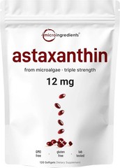 Astaxanthin 120 Softgels 12mg – Supports Eye Health and Joint Health,Free ship