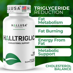 HALLTRIGLIC – Cholesterol & Triglyceride Levels – Cellular Function – 60 caps