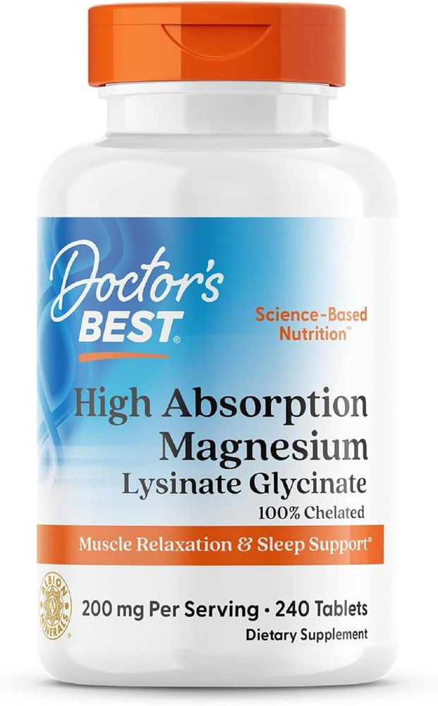 Magnesium Glycinate 400 Mg 240 Tablets – High Absorption Magnesium