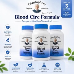 Christopher’s Blood Circ Formula Pack of 3 ×100 Veggie Caps Circulation