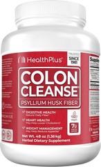 Health Plus Original Colon Cleanse Psyllium Husk Powder, 48oz Pack of 2