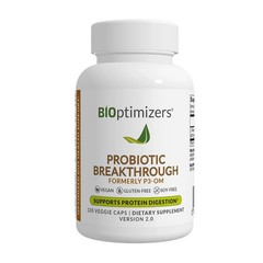 BIOptimizers Probiotic Breakthrough Lactobacillus Plantarum 120 Caps P3-OM NEW!