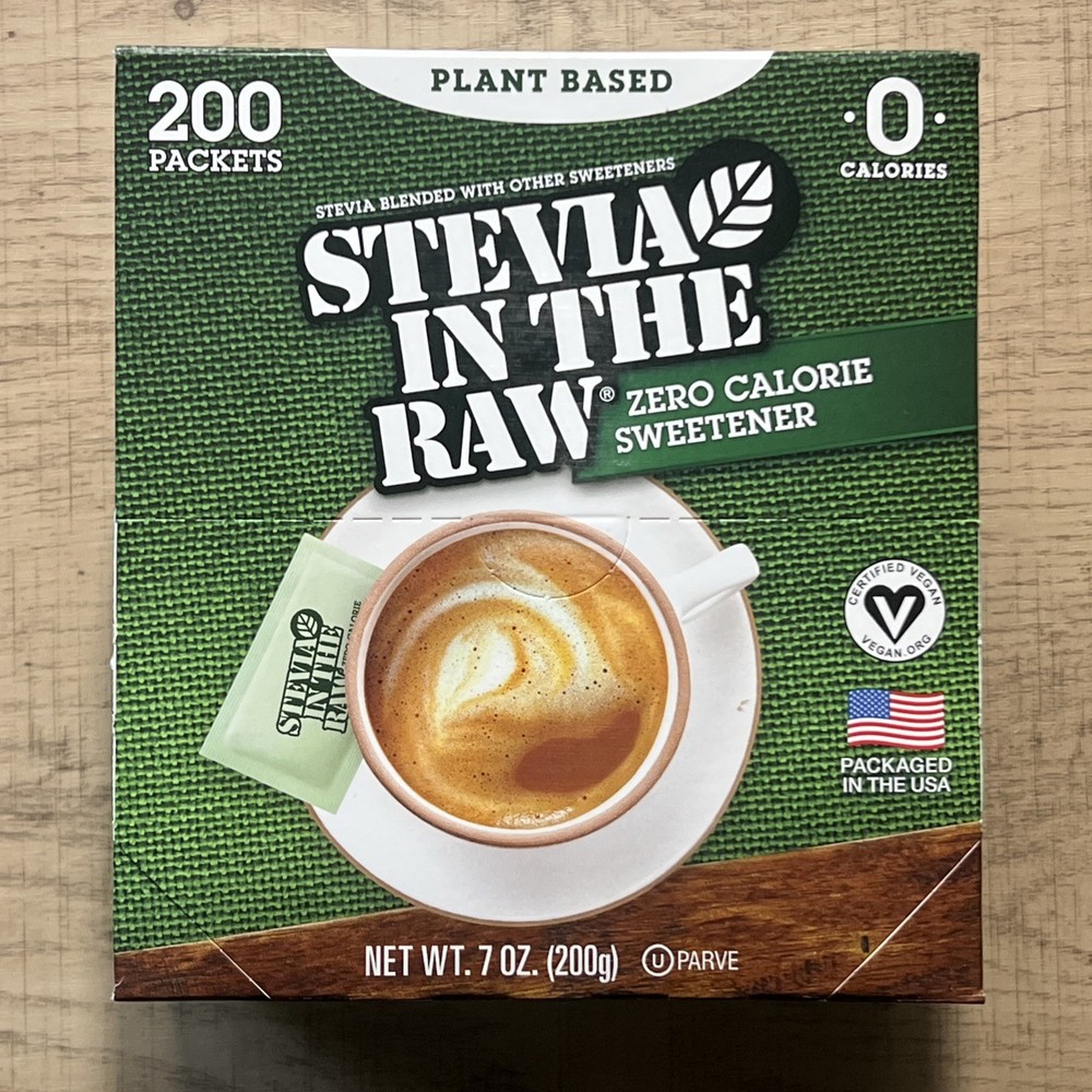 Stevia In The Raw Sweetener Packets, 200 Ct Box, 200 Count (Pack of 1)