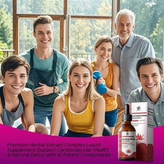 Cayenne Pepper Drops Supplement Liquid + Hawthorn Beet Root Black Pepper
